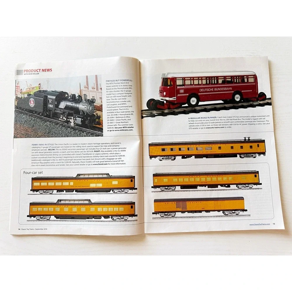 Classic Toy Trains Magazine O & S Gauge September 2016 Volume 29 Issue 6